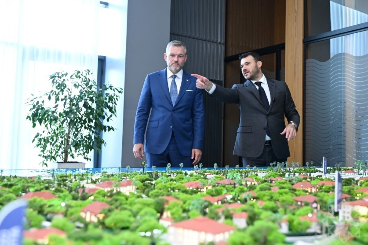 Президент Словакии посетил Sea Breeze на побережье Каспия-ФОТО 