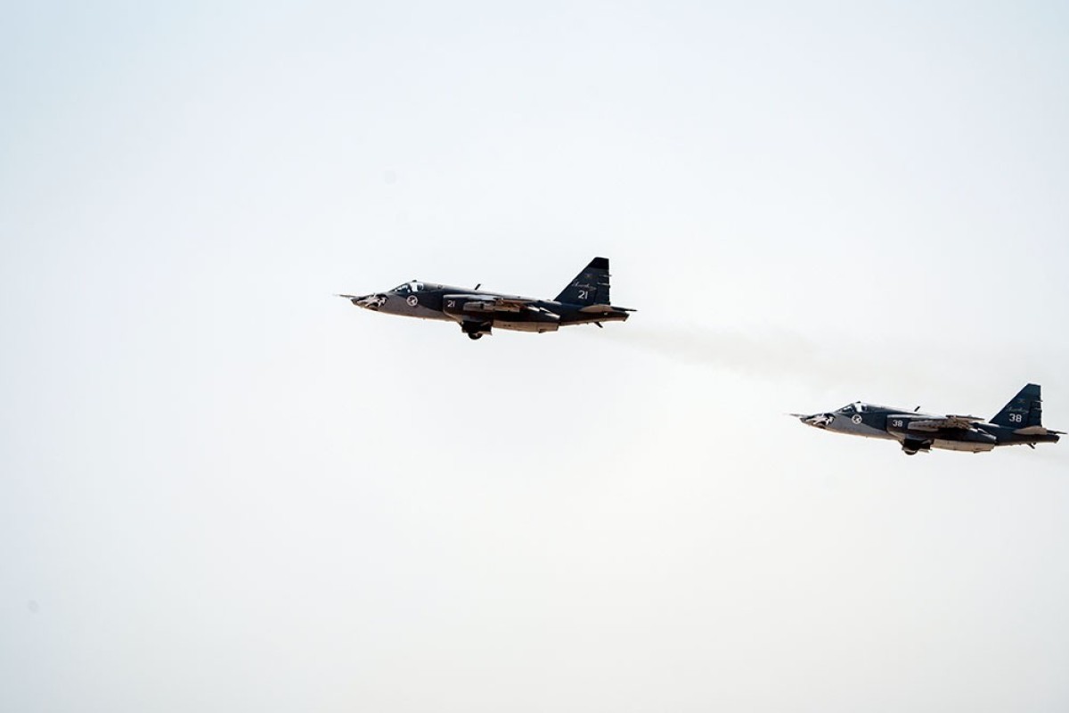 ВВС Азербайджана провели тренировочные полеты с участием JF-17C, Су-25МЛ и L-39-ФОТО 