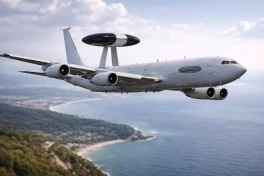 Boeing E-3A Sentry НАТО замечен над Рижским заливом