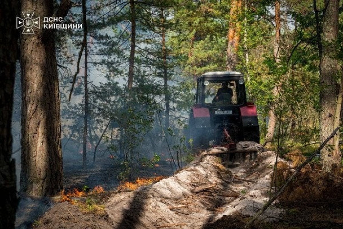 В зоне отчуждения ЧАЭС продолжается борьба с пожарами-ФОТО 