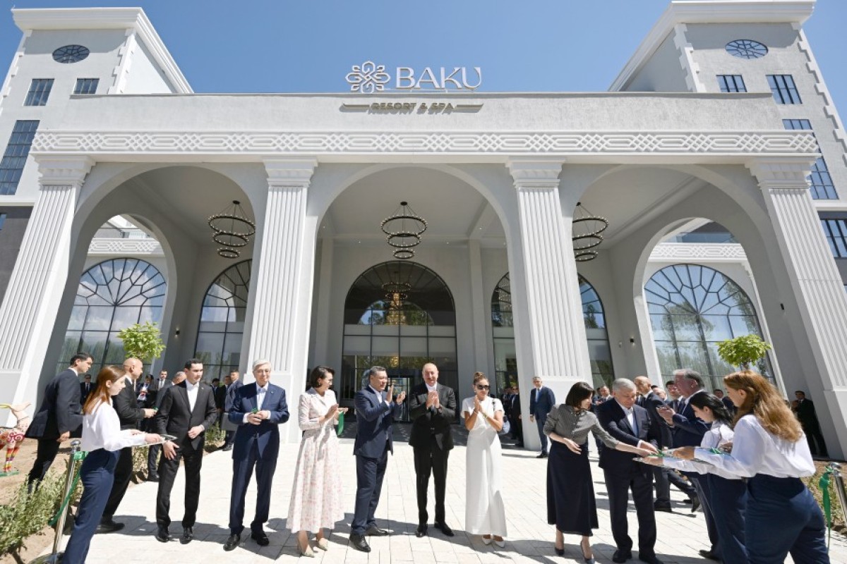 Алиев и лидеры стран Центральной Азии открыли отель Baku Resort & Spa в Кыргызстане-ФОТО 