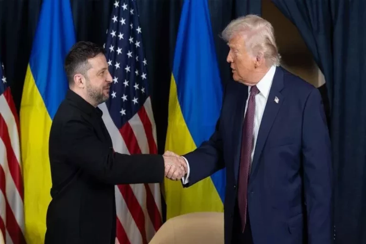 президент США Дональд Трамп, президент Украины Владимир Зеленский