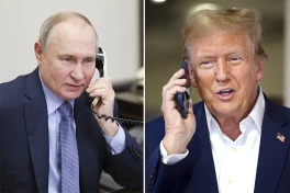 Президент РФ Владимир Путин и президент США Дональд Трамп
