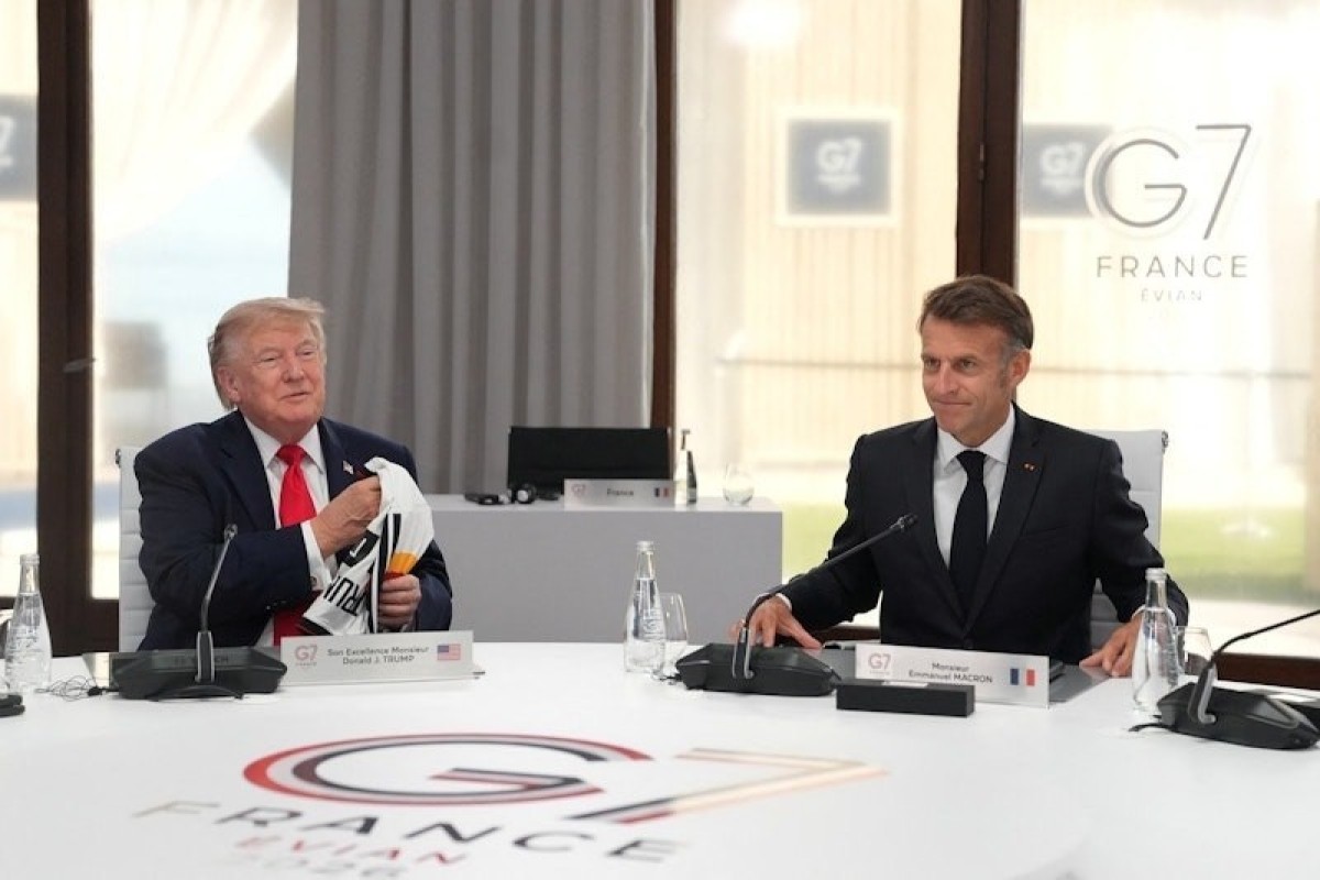 Трамп, Макрон и Зеленский прибыли на встречу G7-ВИДЕО -ФОТО 