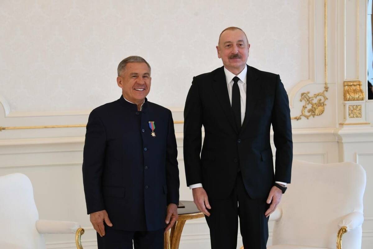 Рустам Минниханов поздравил Президента Ильхама Алиева