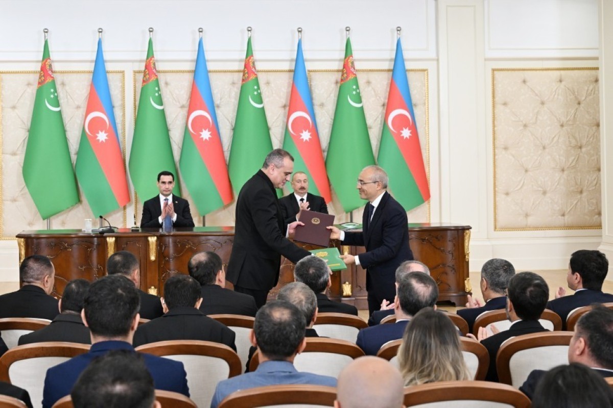 Азербайджан и Туркменистан обменялись подписанными документами-ФОТО -ОБНОВЛЕНО 