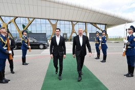 Ильхам Алиев проводил Сердара Бердымухамедова