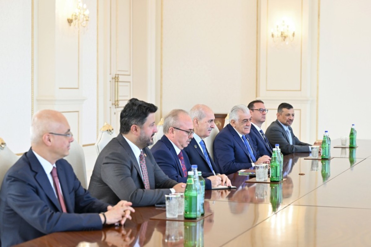 Алиев принял спикера парламента Турции Нумана Куртулмуша-ФОТО 