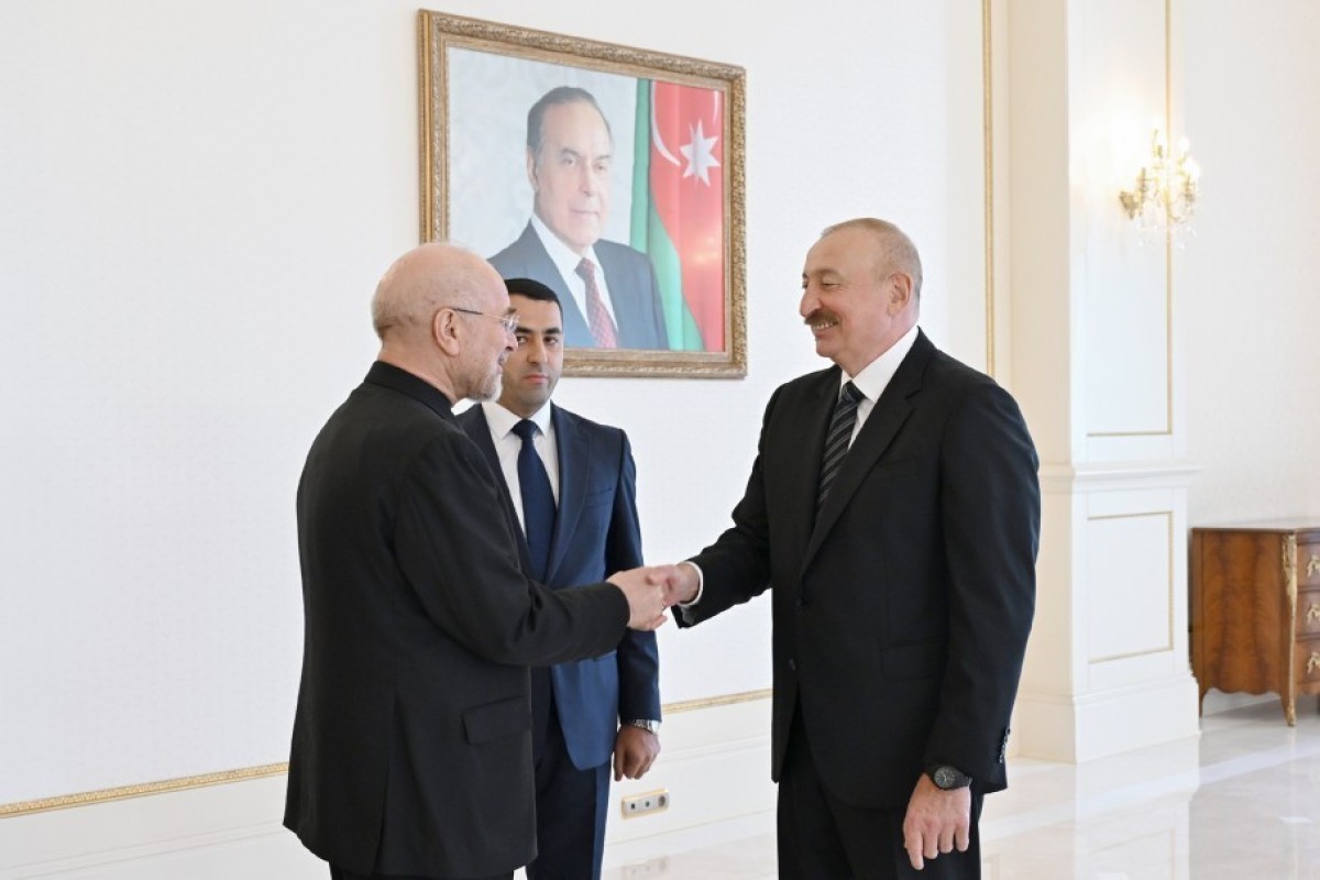 Президент Азербайджана принял спикера парламента Ирана -ФОТО 