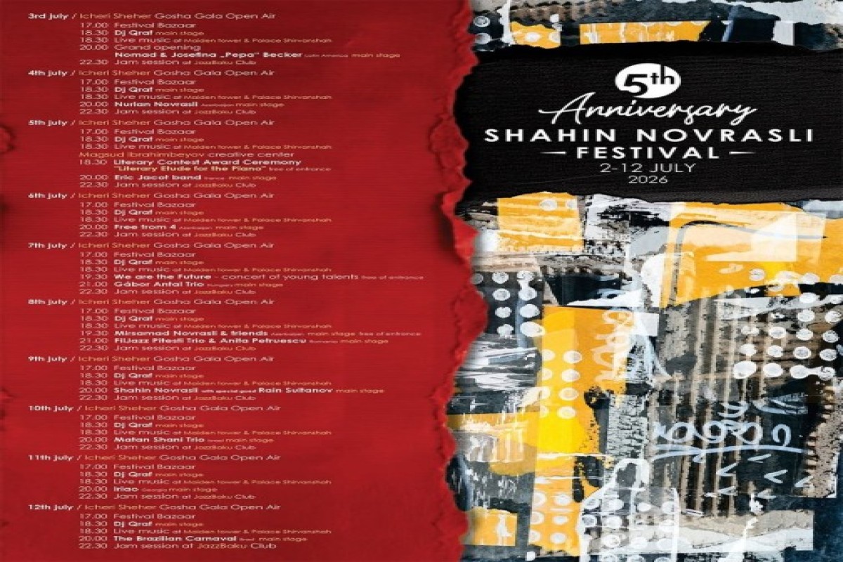 Музыканты из 10 стран выступят на Shahin Novrasli Festival в Баку - АФИША 