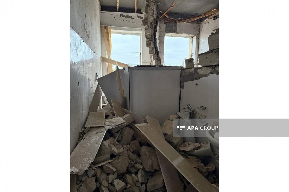 Так выглядит школа в Нахчыване, пострадавшая от атаки Ирана на аэропорт-ФОТО 