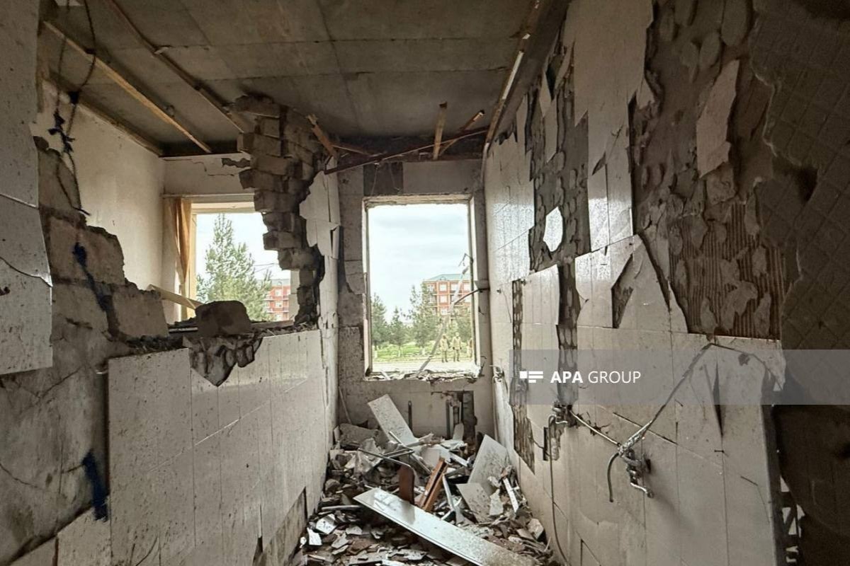 Так выглядит школа в Нахчыване, пострадавшая от атаки Ирана на аэропорт-ФОТО 