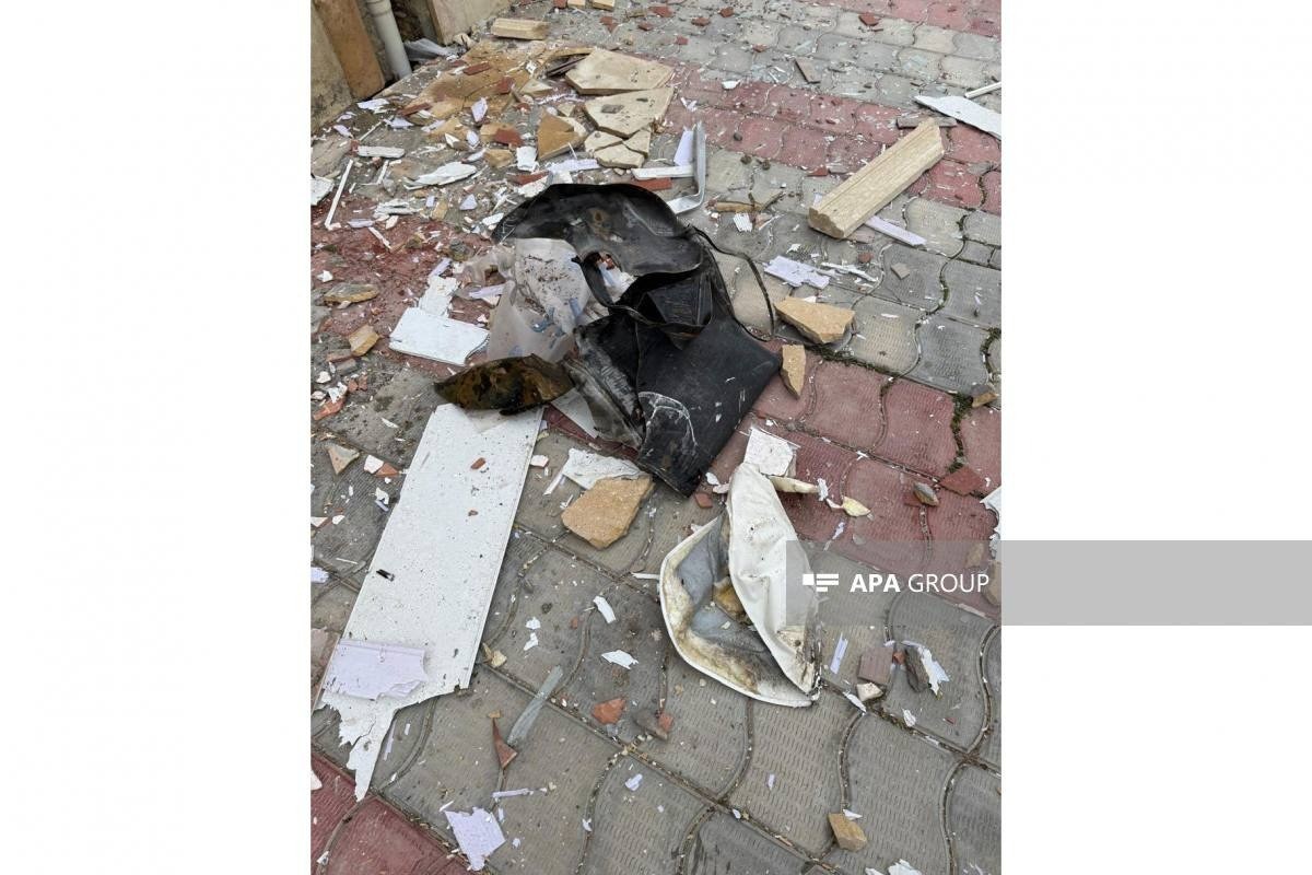 Так выглядит школа в Нахчыване, пострадавшая от атаки Ирана на аэропорт-ФОТО 