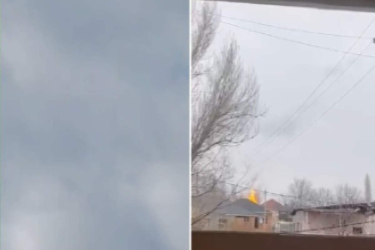 Новые кадры падения иранских дронов в Нахчыване -ВИДЕО 