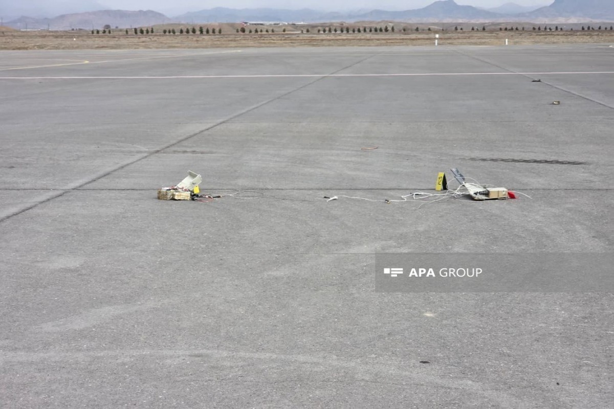 Взлетно-посадочная полоса Нахчыванского аэропорта также пострадала при атаке иранских дронов -ФОТО 