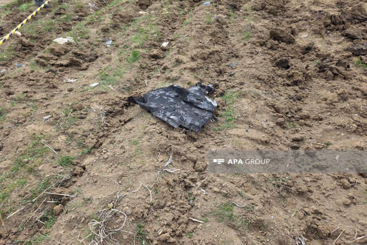 Новые кадры с места падения иранского дрона -ФОТО 