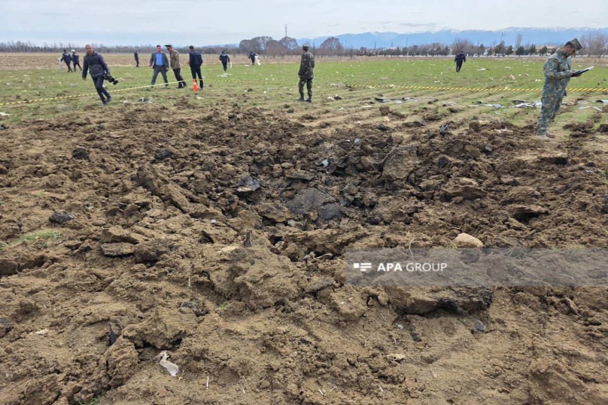 Новые кадры с места падения иранского дрона -ФОТО 