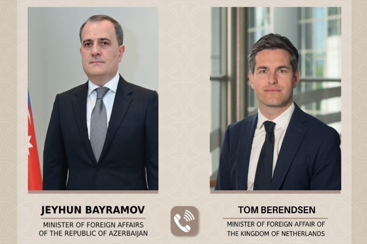 Джейхун Байрамов провёл телефонный разговор с главой МИД Нидерландов