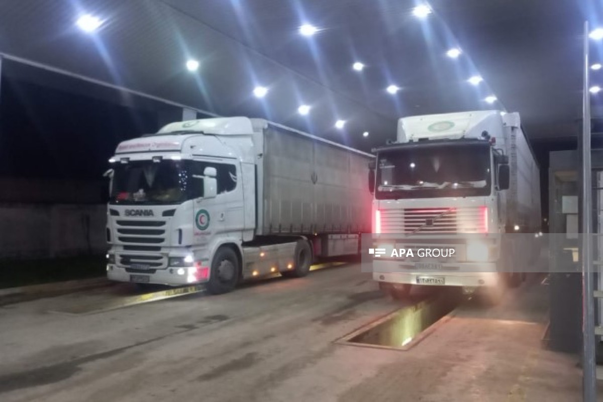 Через Астару в Иран отправлена гуманитарная помощь из России-ФОТО -ОБНОВЛЕНО 