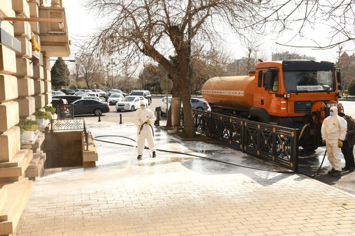 В столице продолжаются весенние работы по озеленению и уборке-ФОТО 