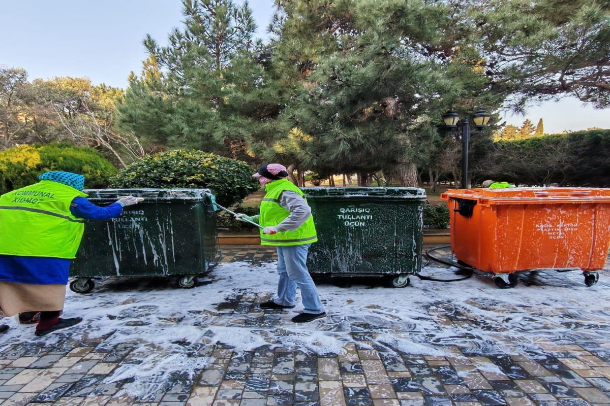 В столице продолжаются весенние работы по озеленению и уборке-ФОТО 