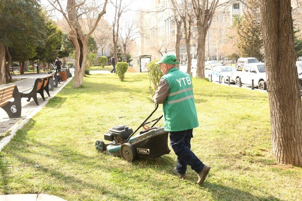 В столице продолжаются весенние работы по озеленению и уборке-ФОТО 