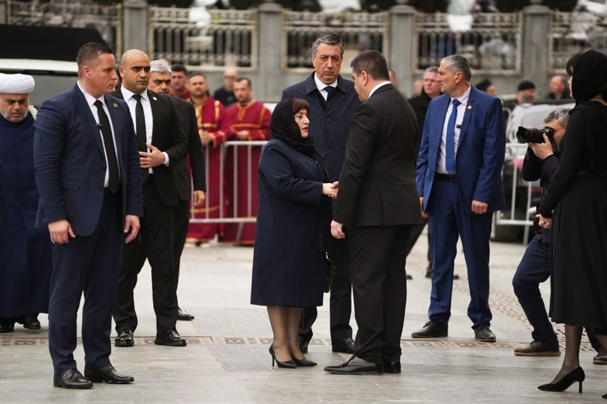 Состоялись похороны Илии II, в церемонии приняла участие Сахиба Гафарова-ФОТО 