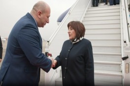Делегация во главе с Сахибой Гафаровой прибыла с визитом в Тбилиси