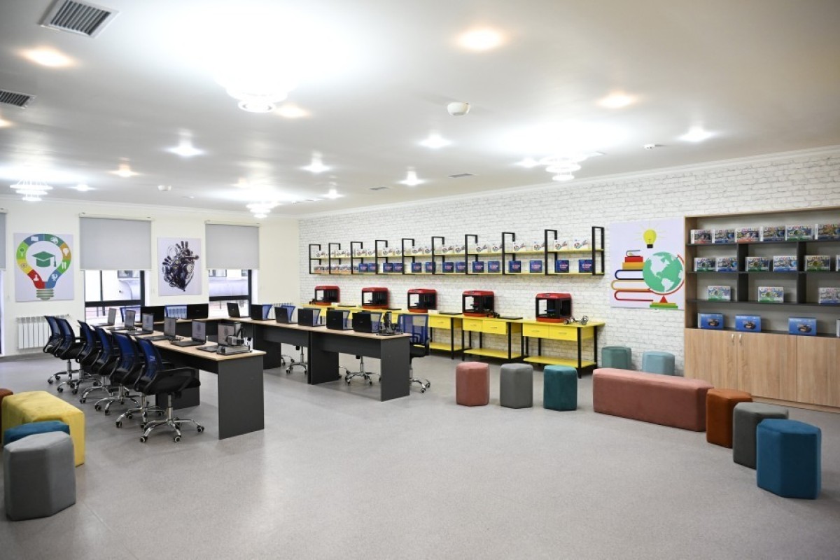 Ильхам Алиев принял участие в открытии современного лицея в Шамахе-ФОТО 