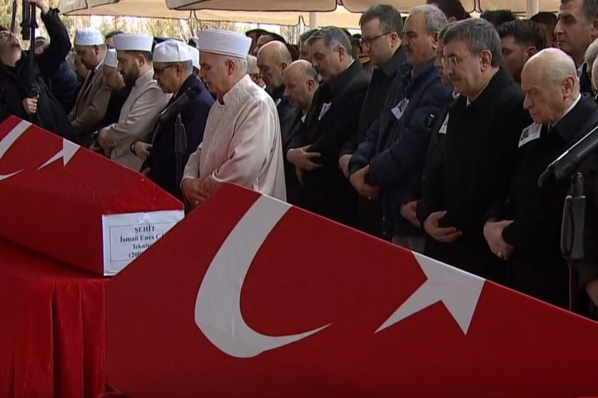 В Анкаре простились с погибшими при крушении вертолета в Катаре