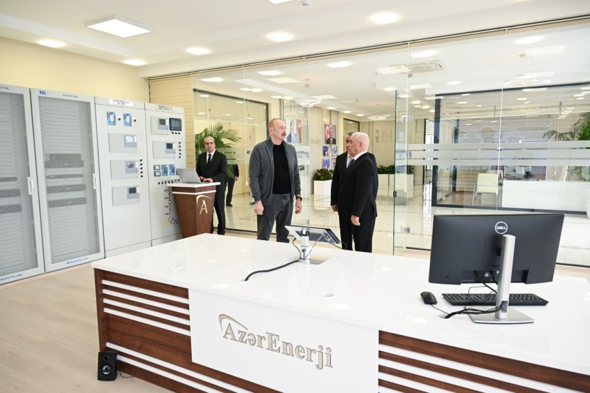 Президент Азербайджана открыл новый энергетический объект-ФОТО 