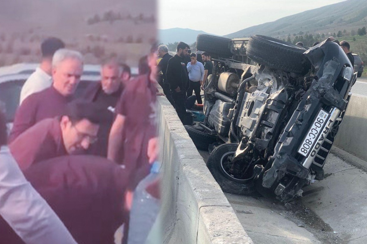 Афлатун Амашев попал в ДТП на дороге Баку–Шамаха: угрозы для жизни нет