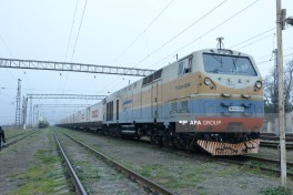 В Азербайджан прибыл поезд с гуманитарной помощью для Ирана-ФОТО 