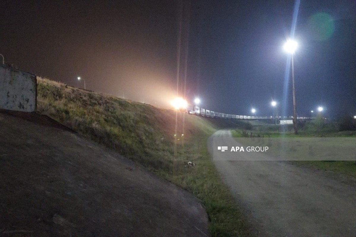 Состав с гумпомощью РФ отправлена из Астары в Иран-ФОТО -ОБНОВЛЕНО 