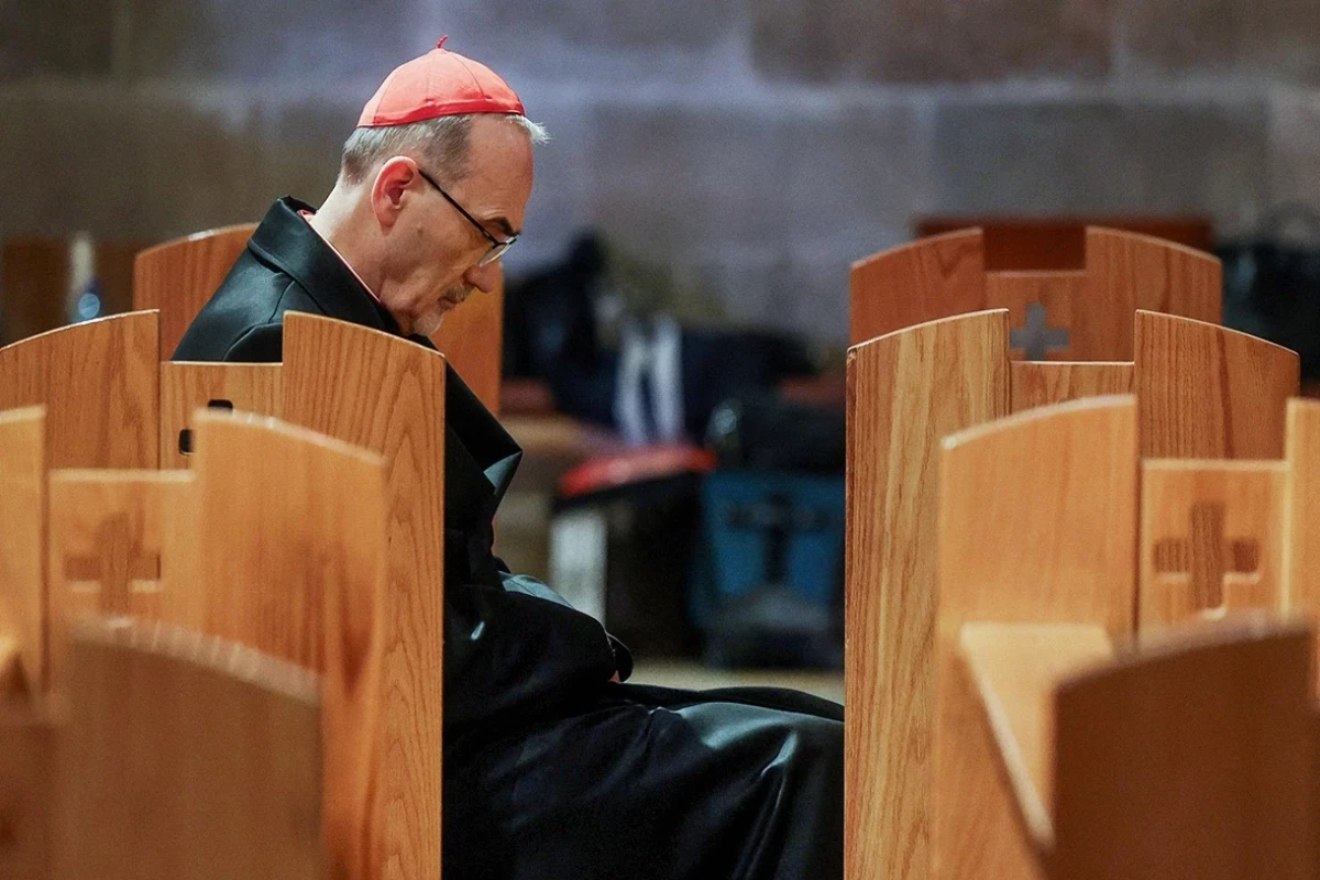 Патриарх Иерусалима Пьербаттиста Пиццабалла в церкви Всех Наций