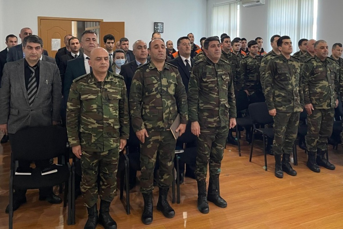 В МЧС почтили память жертв геноцида азербайджанцев-ФОТО 