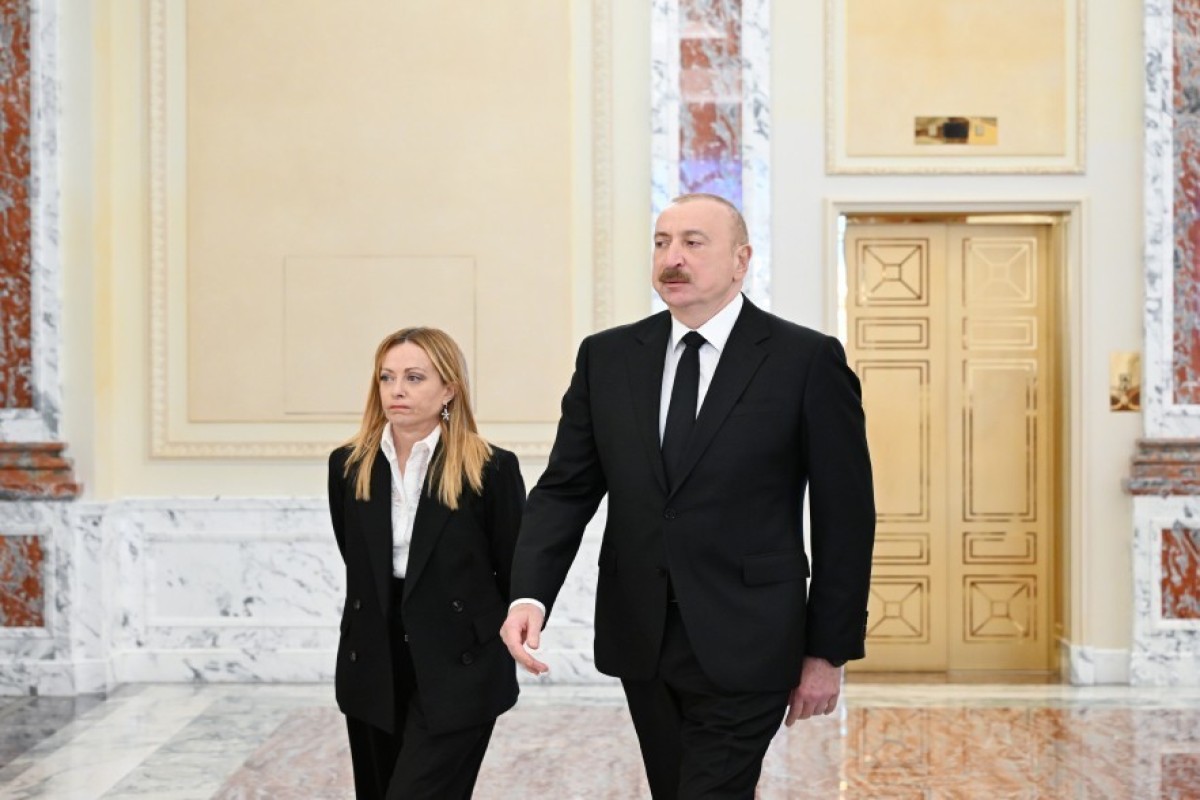 В Баку проходит встреча президента Азербайджана с премьером Италии-ФОТО 