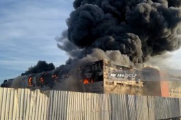 В Локбатане произошёл сильный пожар