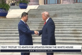 Трамп не смог перетянуть руку Си на себя во время рукопожатия -ВИДЕО 