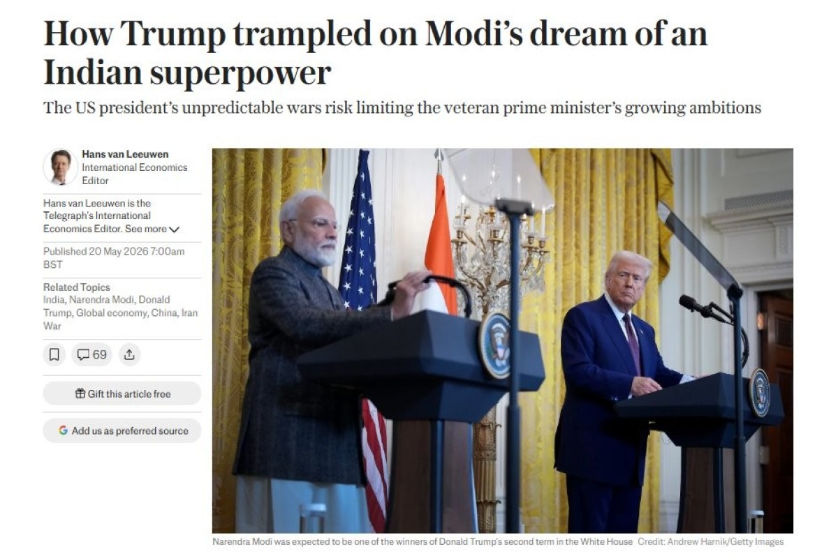 The Telegraph: политика Трампа осложняет амбиции Индии