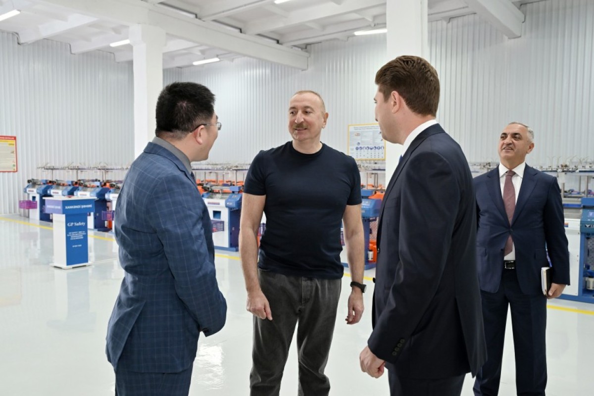 Ильхам Алиев открыл новое промышленное предприятие в Ханкенди-ФОТО 
