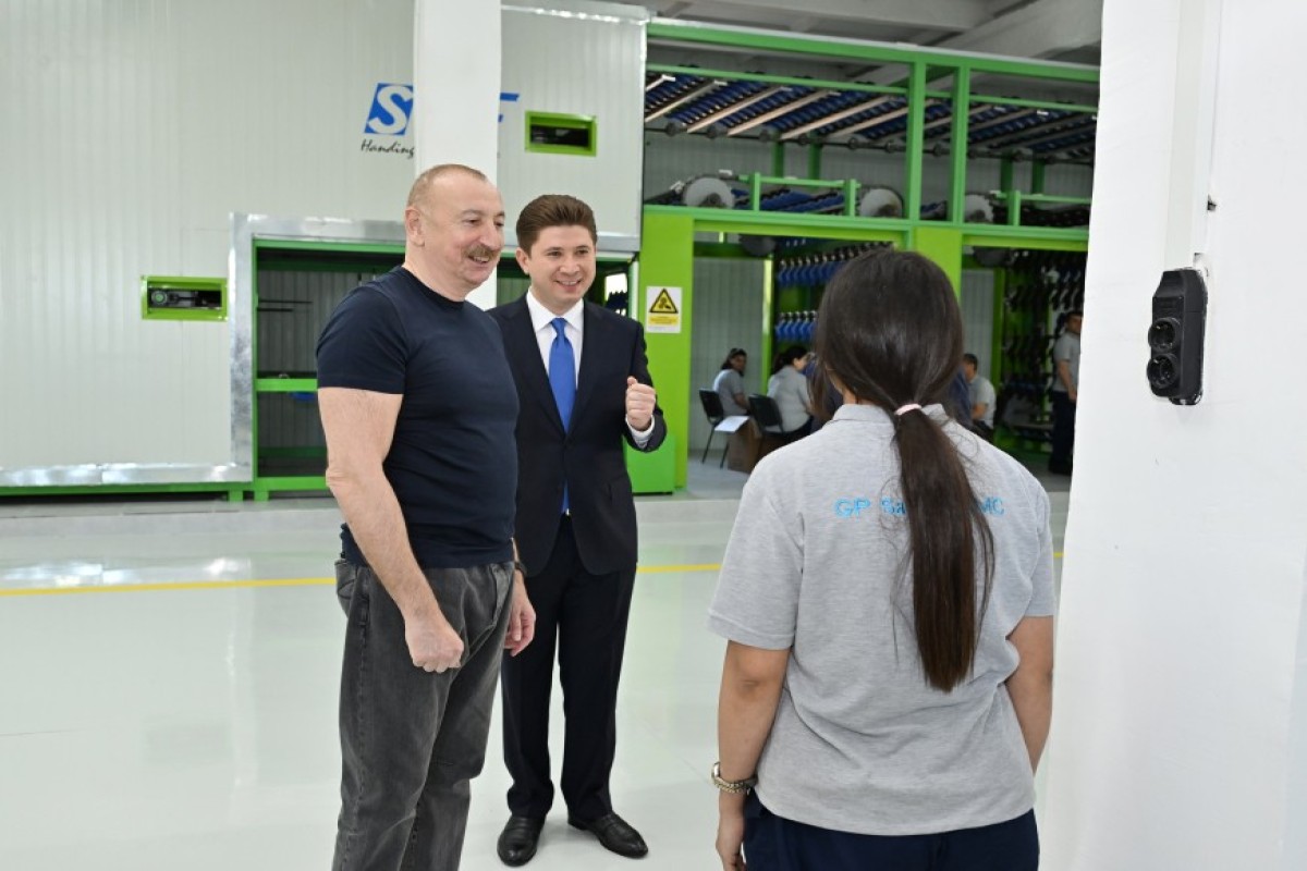 Ильхам Алиев открыл новое промышленное предприятие в Ханкенди-ФОТО 