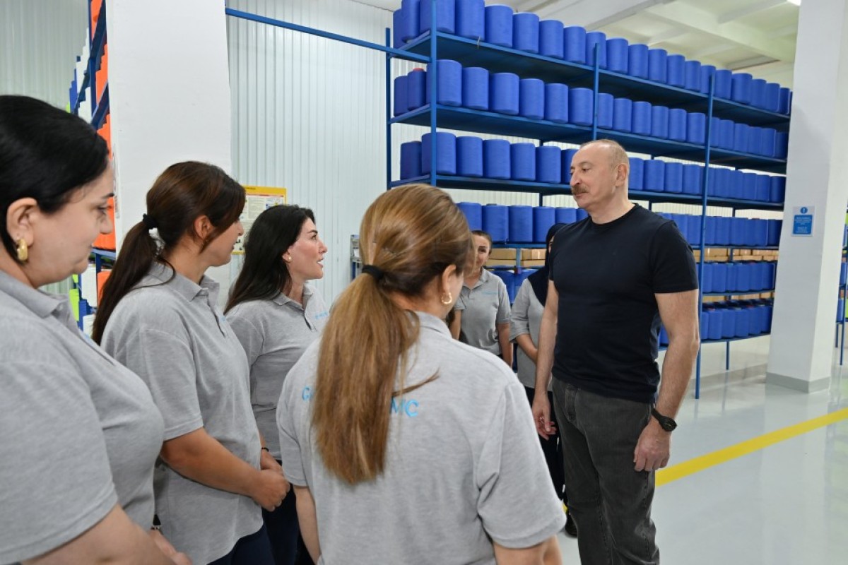 Ильхам Алиев открыл новое промышленное предприятие в Ханкенди-ФОТО 