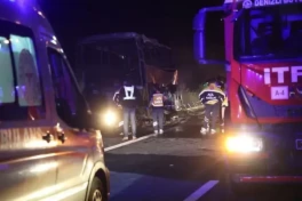 В Турции сгорел пассажирский автобус, погибли 8 человек, включая ребёнка -ФОТО 