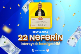 Сентябрь принес игрокам «Poz-Qazan» 22 крупных выигрыша
