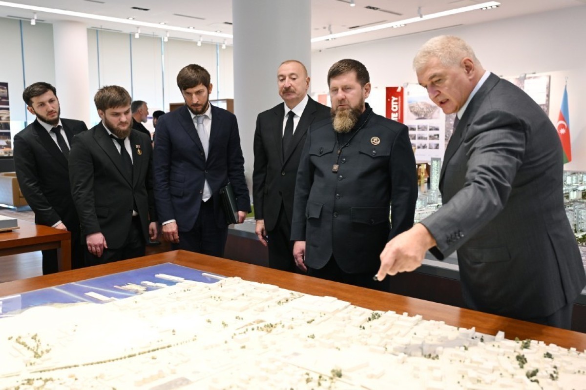 Ильхам Алиев и Рамзан Кадыров посетили «Баку Белый город»-ФОТО 