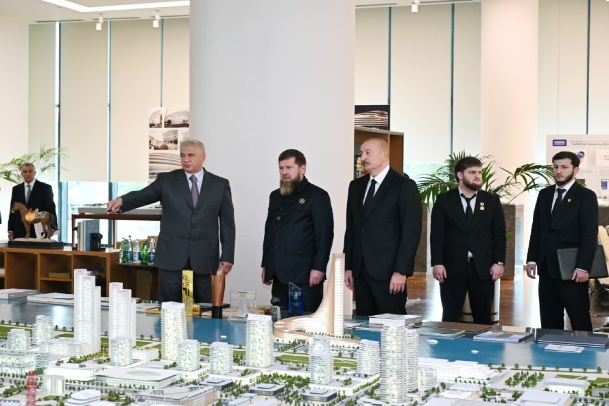 Ильхам Алиев и Рамзан Кадыров посетили «Баку Белый город»-ФОТО 
