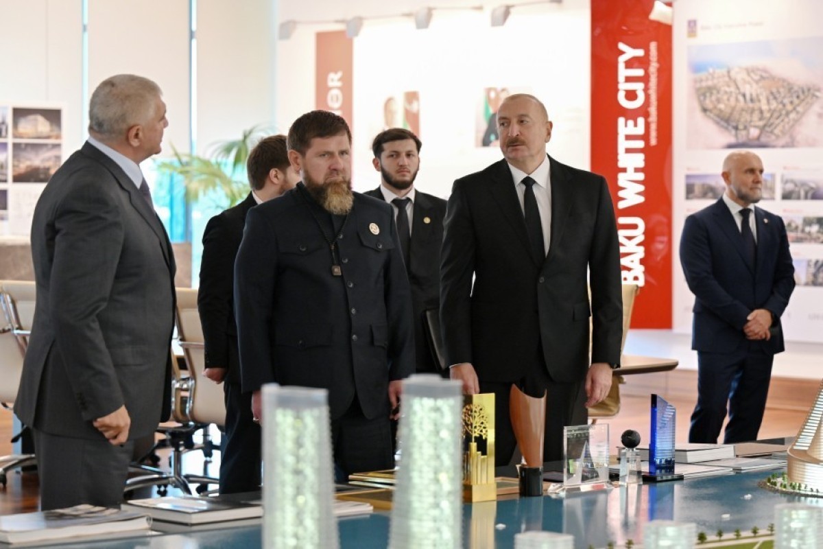Ильхам Алиев и Рамзан Кадыров посетили «Баку Белый город»-ФОТО 