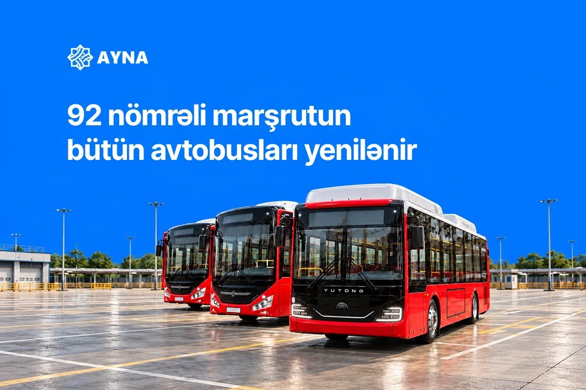 В Баку полностью обновят автобусы на маршруте №92