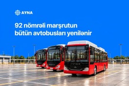 В Баку полностью обновят автобусы на маршруте №92